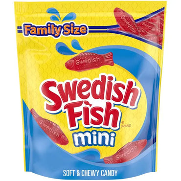 3 Pack - SWEDISH FISH Mini Soft & Chewy Candy Bulk Candy Family Size 1.8lb Swedish Fish