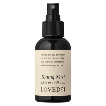 Loved 01’s 3 Pack - Loved01 Face & Body Toning Mist Moisturizing Spray (3.4oz) is a vegan hydrating and soothing mist with rosehip, sea buckthorn, aloe, chamomile, lavender, and witch hazel for face and body care.