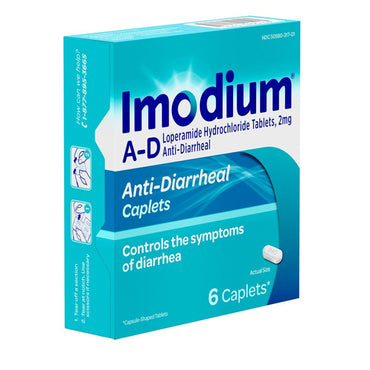 3 Pack - Imodium A-D Diarrhea Relief Caplets 6 Count Each