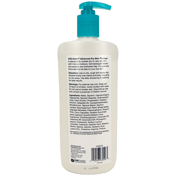 3 Pack - CVS Health Advanced Dry Skin Therapy Lotion 16.9oz CVS