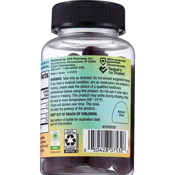 3 Pack - CVS Health Zinc Gummies Mixed Berry Flavor 60 Count Each CVS