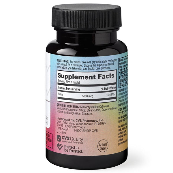 3 Pack - CVS Health Biotin 5000 mcg 150 Tablets