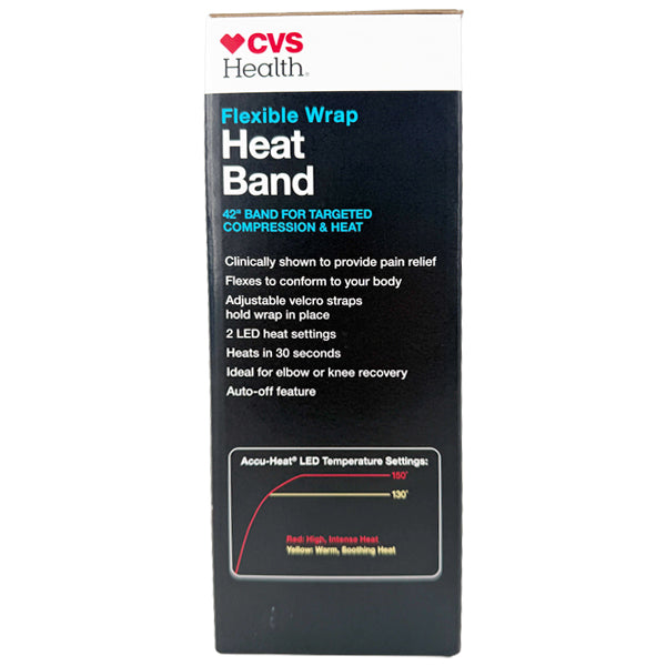 3 Pack - CVS Health Flexible Wrap Heat Band Compression & Heat 3" x 42" CVS