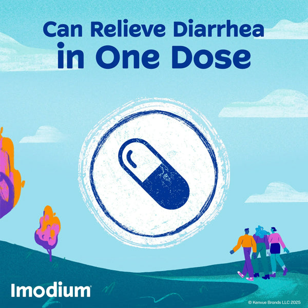 3 Pack - Imodium A-D Diarrhea Relief Caplets 6 Count Each