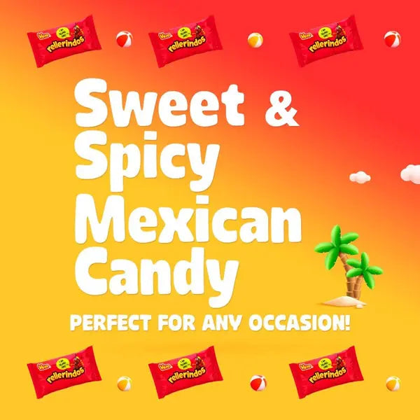 3 Pack - Vero Rellerindos Tamarind Flavor Hard Candy with Chili Pepper 60 Count Vero