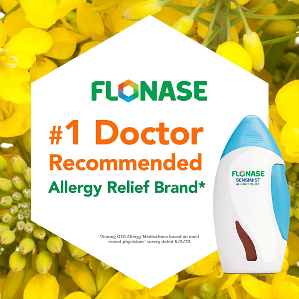 3 Pack - Flonase Sensimist Non Drowsy Allergy Relief Nasal Spray 60 Sprays Flonase