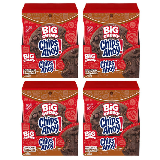 4 Pack - CHIPS AHOY! Big Chewy Chocolatey Brownie Cookies 7 Count Each