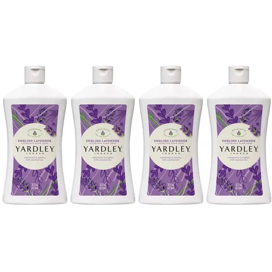 4 Pack - Yardley London English Lavender Liquid Hand Soap Refill 16oz Yardley