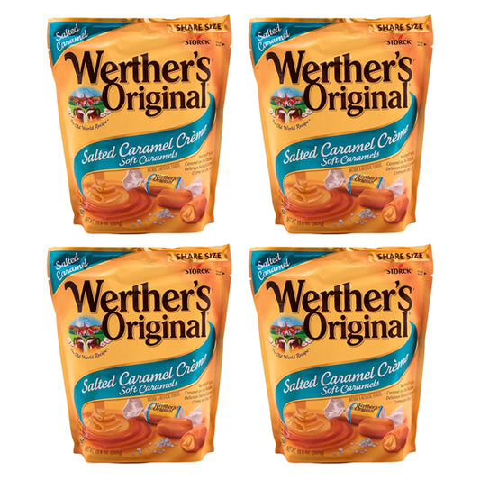 4 Pack - Werther's Original Salted Caramel Creme Soft Caramels Share Size 10.8oz