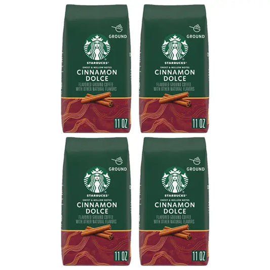 4 Pack - Starbucks Cinnamon Dolce Light Roast Ground Coffee 11oz Starbucks