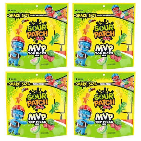4 Pack - SOUR PATCH KIDS MVP Top Picks Mix Soft & Chewy Candy Share Size 11oz Sour Patch Kids