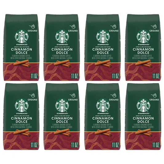 8 Pack - Starbucks Cinnamon Dolce Light Roast Ground Coffee 11oz Starbucks