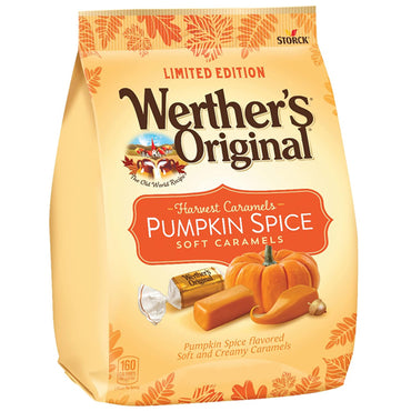 4 Pack - Werther's Original Soft Harvest Pumpkin Spice Caramel Candy 8.57oz