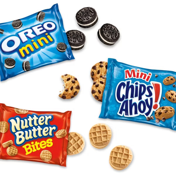 4 Pack - NABISCO Nutter Butter, Oreo, Chips Ahoy! Mini Cookie Variety Snack Pack 10 Count Each