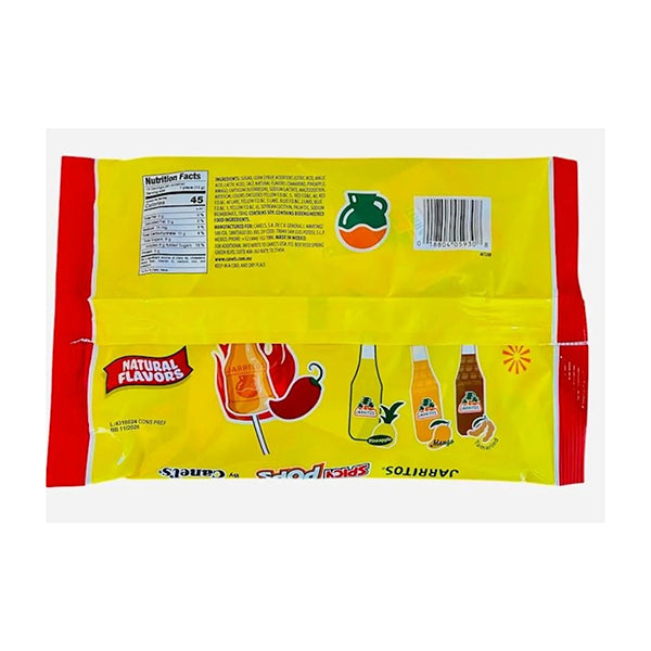 4 Pack - Jarritos Spicy Lollipops Mexican Hard Candy with Natural Fruit Flavors