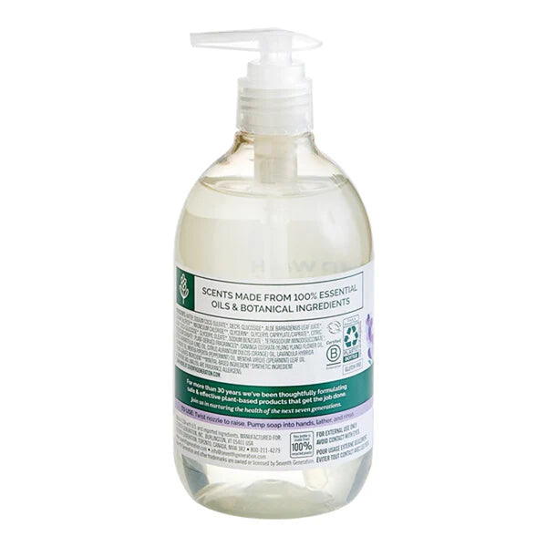 4 Pack - Seventh Generation Purely Clean Lavender Flower & Mint Hand Soap 12oz