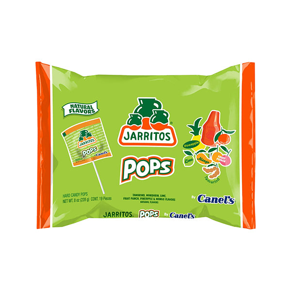 4 Pack - Jarritos Lollipops Mexican Hard Candy with Natural Fruit Flavors 2 Spicy & 2 Original Bags