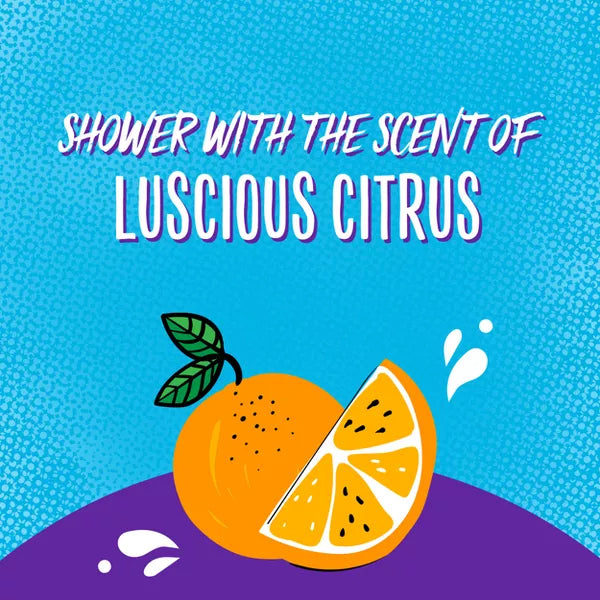 Illustration of avocados, jojoba seeds, and water splashes with the text: Nourish your hair with Aussie Miracle Moist Conditioner, infused with avocado and jojoba oil—4 pack (12.1oz each)—on a blue and purple background.