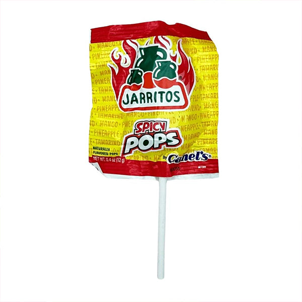 4 Pack - Jarritos Spicy Lollipops Mexican Hard Candy with Natural Fruit Flavors