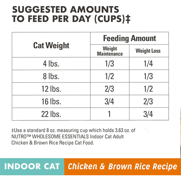 2 Pack - NUTRO WHOLESOME ESSENTIALS Natural Dry Cat Food Indoor Cat Chicken & Brown Rice 5 lb