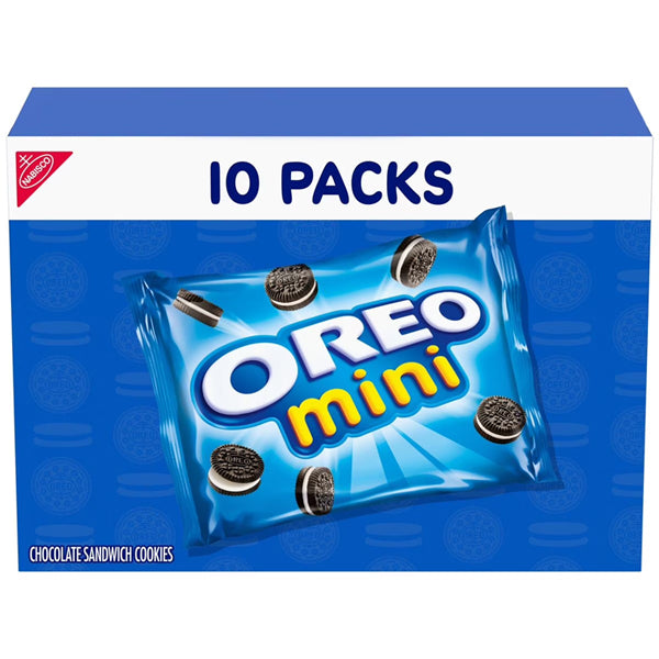 6 Pack - Oreo Mini Chocolate Sandwich Cookies Snack Pack 10 Count Each