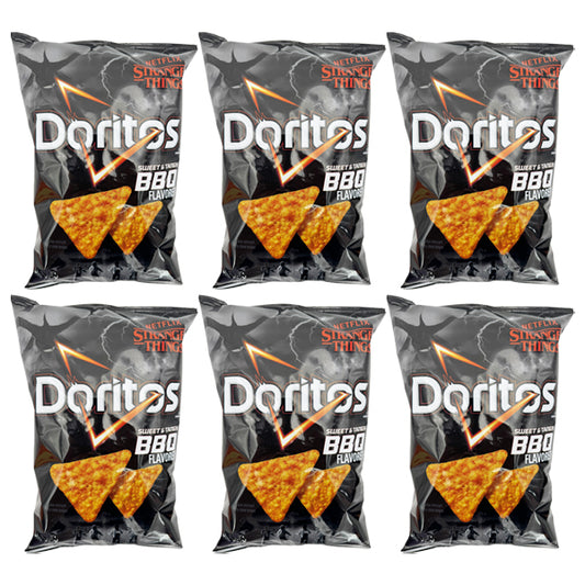 6 Pack - Doritos Sweet & Tangy BBQ Tortilla Chips Limited Edition Netflix Stranger Things 9.25oz