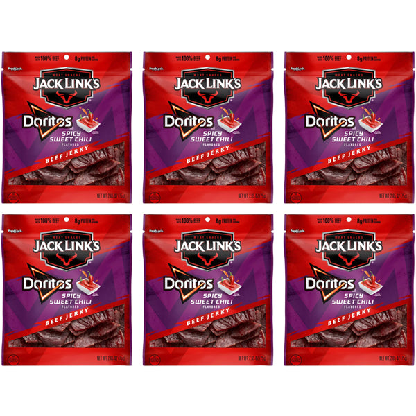 6 Pack - Jack Links Jerky Doritos Spicy Sweet Chili Beef Jerky 2.65oz