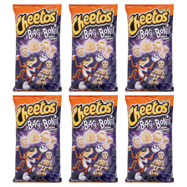 6 Pack - Cheetos Bag of Bones White Cheddar Flavored Snacks 7.5oz