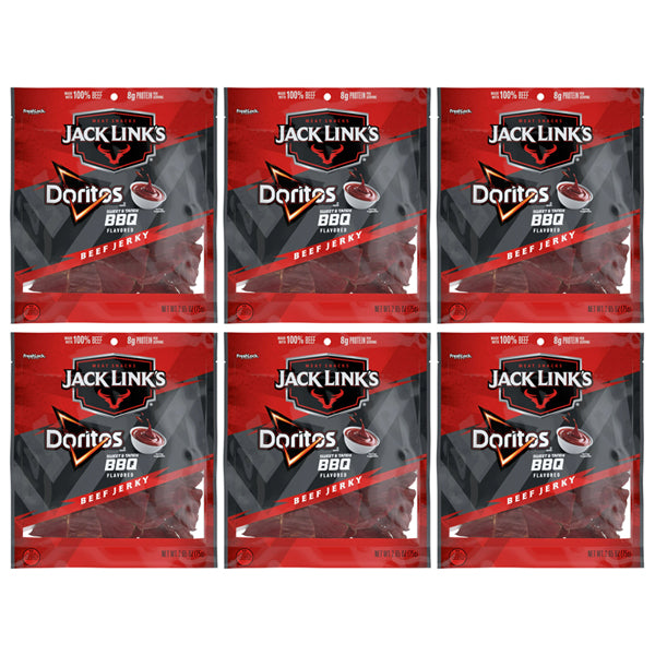 6 Pack - Jack Link's Beef Jerky Dorito Sweet and Tangy BBQ 2.65oz