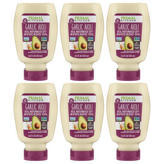 6 Pack - Primal Kitchen Real Garlic Aioli with Avocado Oil 8.5oz Primal Kitchen