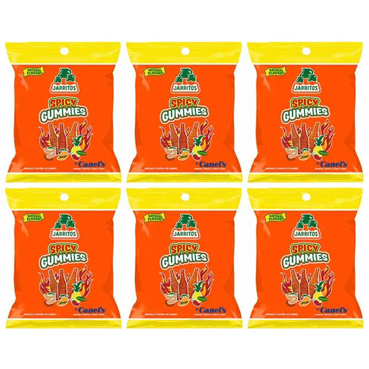 6 Pack - Jarritos Spicy Gummies Mango, Tamarind & Pineapple Natural Flavors 7oz Jarritos