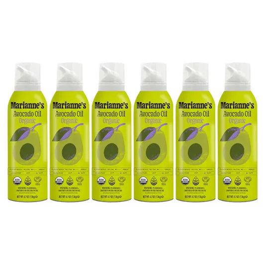 6 Pack - Organic 100% Pure Avocado Oil Spray 4.7oz Marianne's