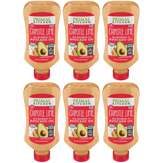 6 Pack - Primal Kitchen Chipotle Lime Mayo made with Avocado Oil 17oz Primal Kitchen