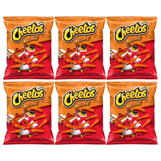 6 Pack - Cheetos Crunchy Cheese Flavored Snacks 8.5oz