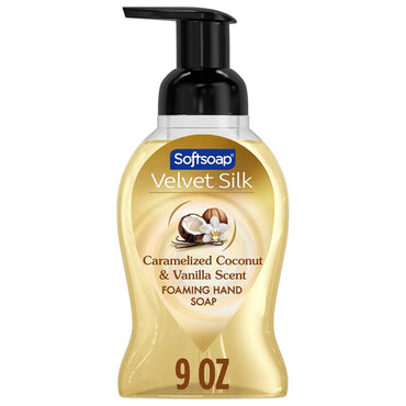6 Pack - Softsoap Velvet Silk Foaming Hand Soap Caramelized Coconut Vanilla 9oz Softsoap