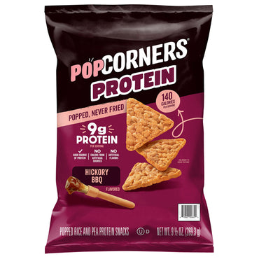 6 Pack - PopCorners Protein Hickory BBQ Flavored Crisps 9.5oz PopCorners