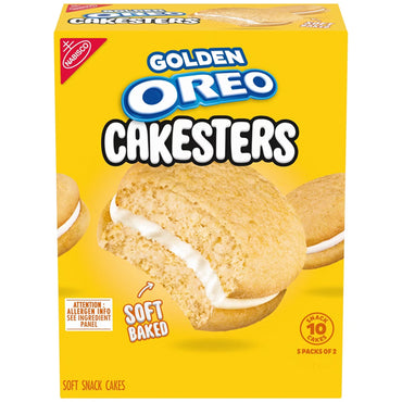 6 Pack - Oreo Golden Cakesters Soft Snack Cakes 10 Snack Cakes Each