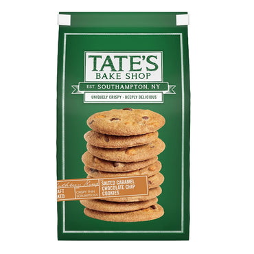 6 Pack - Tate's Bake Shop Salted Caramel Chocolate Chip Cookies 6.5oz