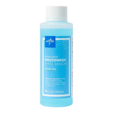 6 Pack - Medline Sparkle Fresh Alcohol Free Mouthwash 4oz Medline