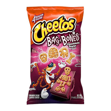 6 Pack - Cheetos Puffs Bag Of Bones Cinnamon Sugar Flavored Snacks 7.5oz