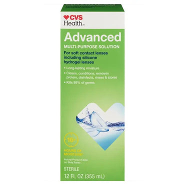 6 Pack - CVS Health Advanced Multi-Purpose Solution for Soft Contact Lenses 12oz CVS