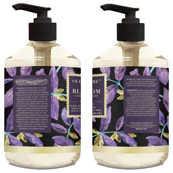 6 Pack - Olivia Care Liquid Hand Soap Blossom & Essential Oils 18.5oz