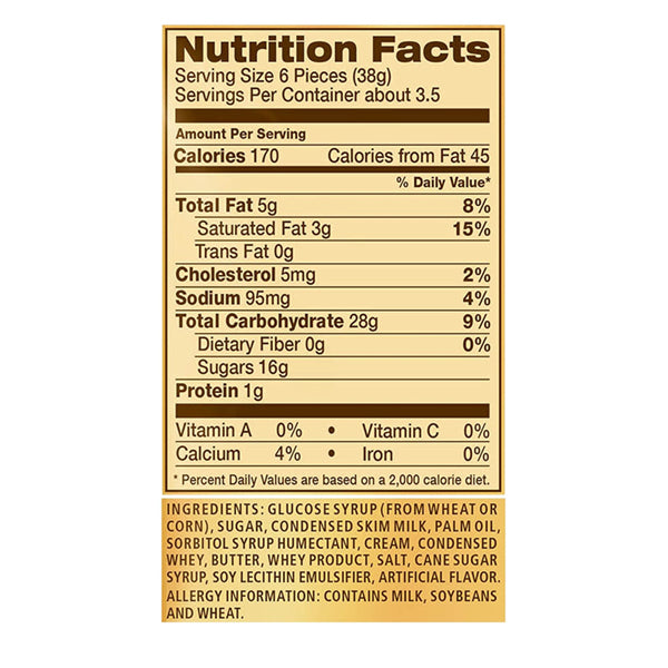 5 Pack - Werther's Original Chewy Caramel Candy 5oz