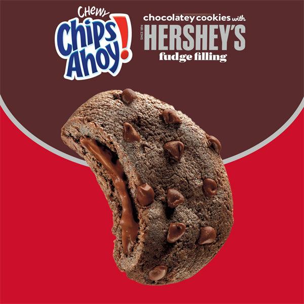 6 Pack - CHIPS AHOY! Chewy Chocolatey Hershey's Fudge Filled Cookies 14.85oz