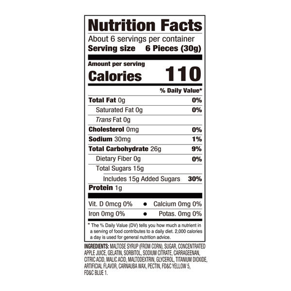 6 Pack - Amos Peelerz Christmas Tree Apple Flavored Gummy Candy 6oz