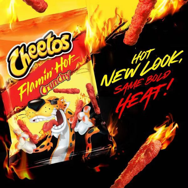 6 Pack - Cheetos Crunchy Flamin' Hot Flavored Cheese Snacks 8.5oz