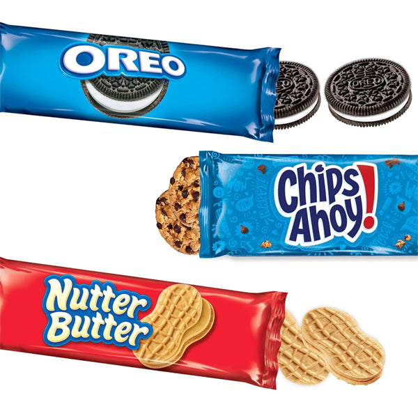 6 Pack - Nabisco Cookie Variety Pack OREO Nutter Butter Chips Ahoy 12 Snack Packs Each