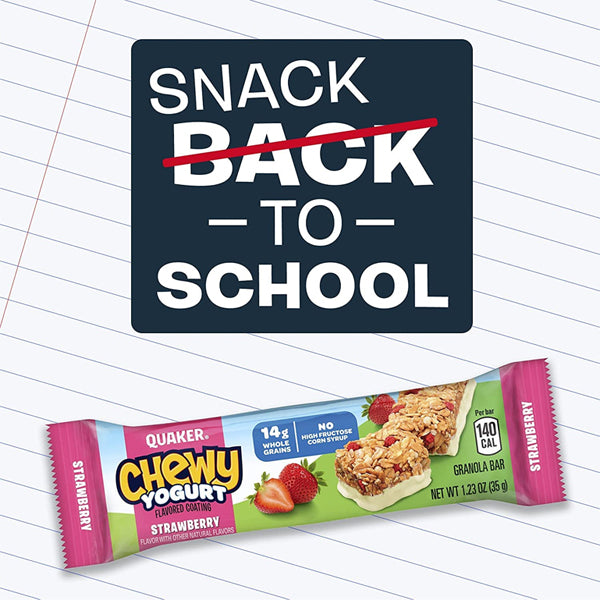 6 Pack - Quaker Chewy Yogurt Bars Blueberry & Strawberry Variety Pack 10ct Each