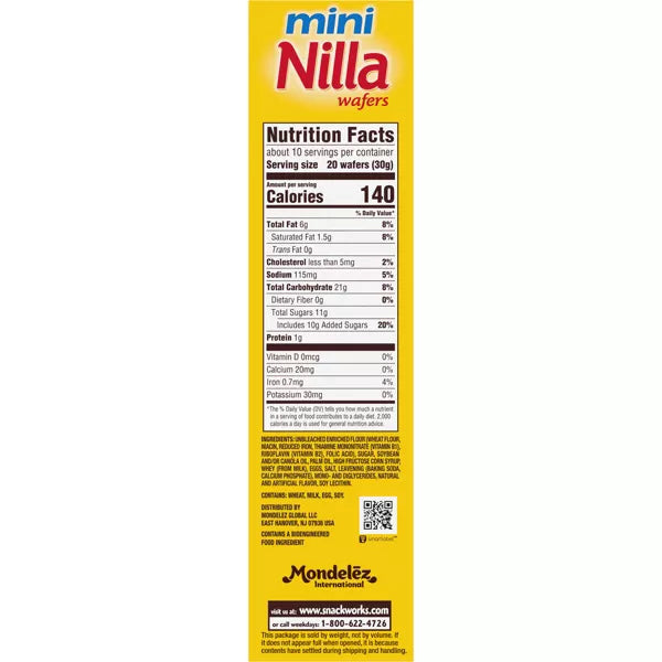 6 Pack - Nabisco Nilla Mini Wafers Cookies 11oz