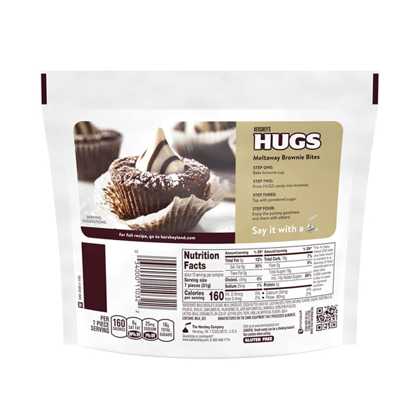 6 Pack - Hershey's Hugs Milk Chocolate and White Cream Candy 10.6oz